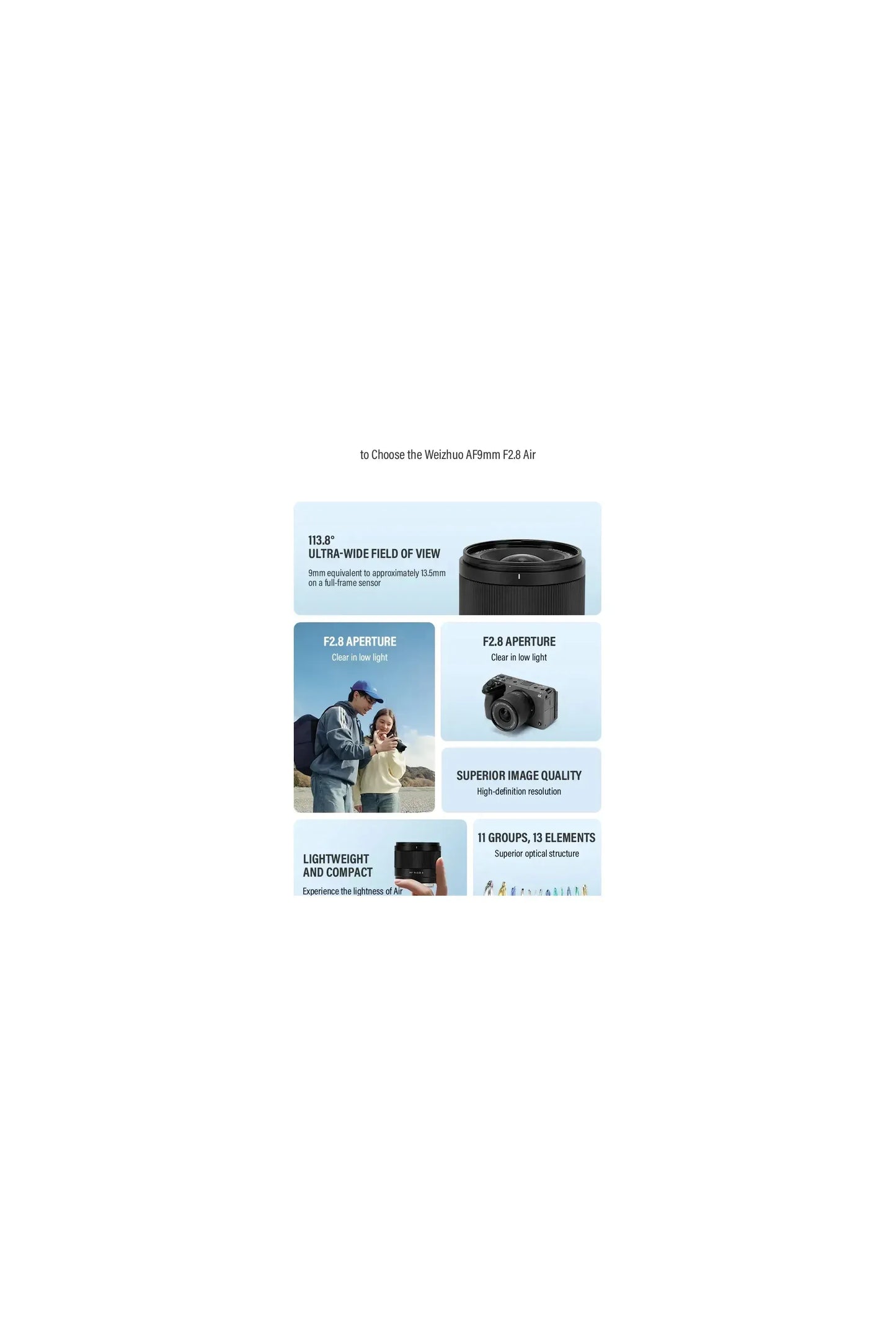 Viltrox AF 9mm F2.8 Air Auto Focus APS-C Para Sony E/ Fujifilm XF/ Nikon Z